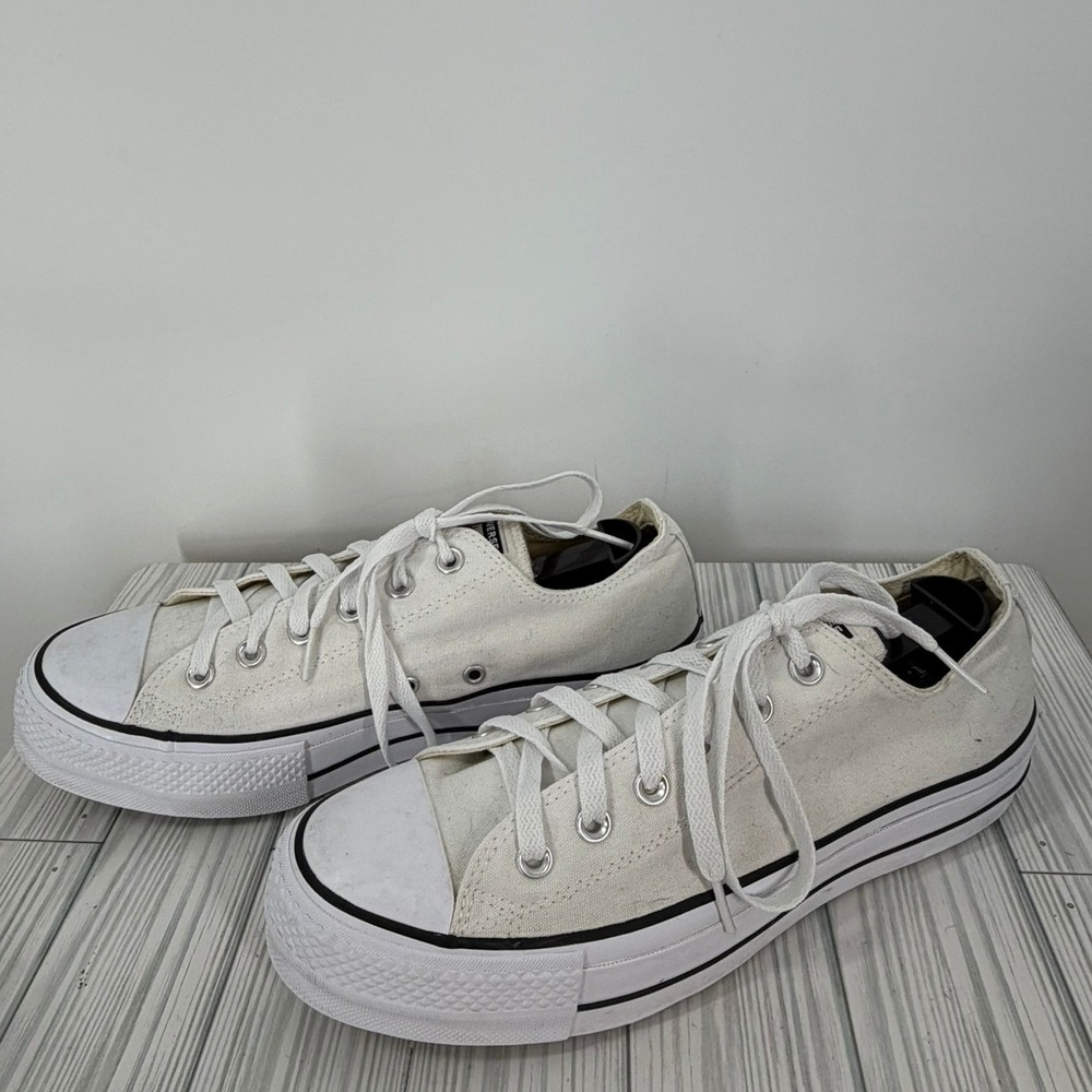 Converse Chuck Taylor All Star Lift White Platform Sneakers Women's Size 10 - Picture 5 of 12